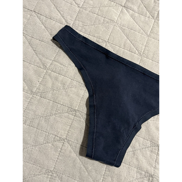 Organic Basics Thong Panty Womens Small Black - Picture 2 of 9